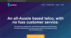 Desktop Screenshot of barefoottelecom.com.au